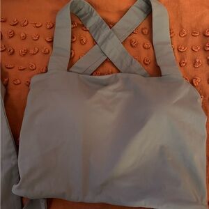 Halara Crisscross Backless Cropped Tank Top